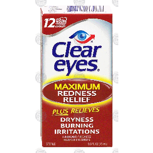 Clear Eyes Maximum Redness Relief lubricant / redness reliever 0.5fl oz