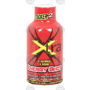 Stacker 2 Xtra energy shot, cherry flavor 2fl oz