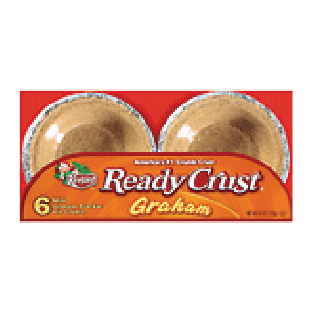Keebler Ready Crust graham cracker 6 tart size pie crusts 4oz