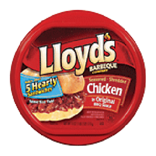 Lloyd's  Shredded Chicken, Original BBQ Sauce 16oz
