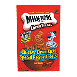 Milk-Bone Chewy Dog Treats Chicken  Drumstix Special Recipe Treat5.6oz