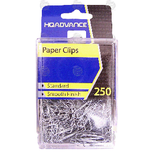 HQ Advance The Boxables standard paper clips  250ct