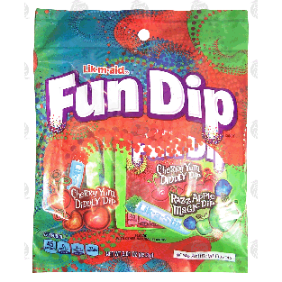 Lik-M-Aid Fun Dip cherry yum diddly dip and razz apple magic dip 3.01oz