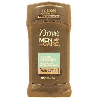 Dove Men +Care clean comfort non-irritant antiperspirant, 48-hour2.7oz