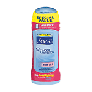 Suave Anti-Perspirant/Deodorant Powder Invisible Solid Twin Pk 2.6 2ct