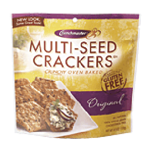 Crunchmaster  original multi-seed crackers, gluten free 4.5oz