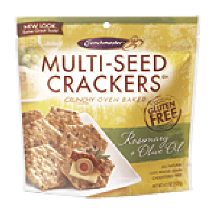 Crunchmaster  rosemary + olive oil multi-seed crackers, gluten fr4.5oz