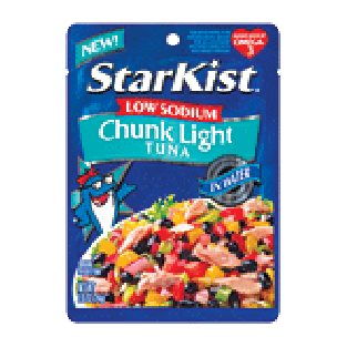 Starkist  chunk light tuna in water, low sodium  2.6oz