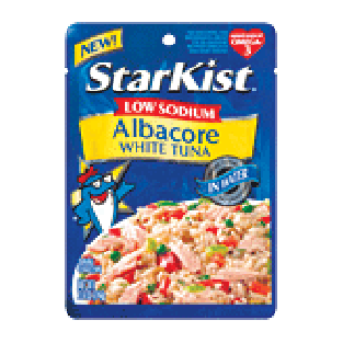 Starkist  albacore white tuna in water, low sodium 2.6oz