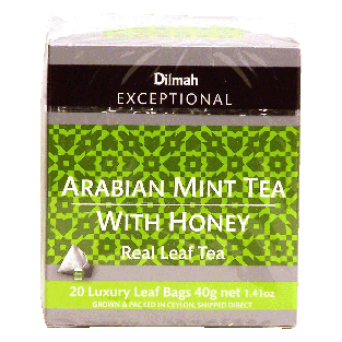 Dilmah Exceptional arabian mint tea with honey, real leaf tea, 21.41oz
