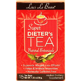 Laci Le Beau  super dieter's tea, caffeine free, 15-bags 1.32oz