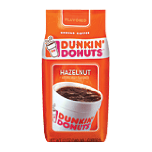 Dunkin Donuts  hazelnut flavored ground coffee 12-oz