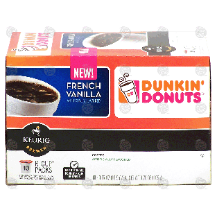 Keurig Dunkin' Donuts french vanilla coffee, 10 k-cups 3.7-oz