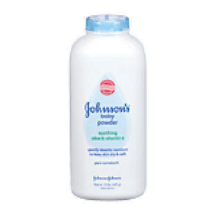Johnson & Johnson's  baby powder with aloe & vitamin e 15oz