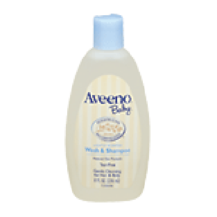 Aveeno Baby Wash & Shampoo Lightly Scented 8fl oz