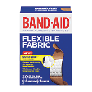 Johnson & Johnson Band-Aid flexible fabric, protection all one siz 30ct