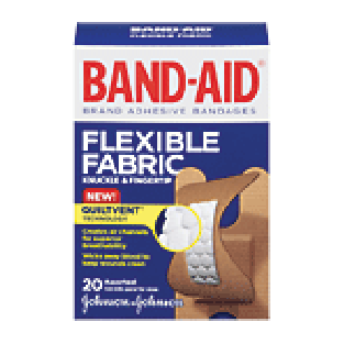 Johnson & Johnson Band-Aid flexible fabric; knuckle & fingertip st 20ct