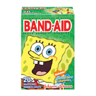 Band-Aid  spongebob squarepants glow in the dark, sterile assorted20ct