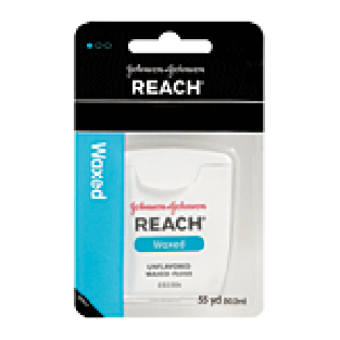 Johnson & Johnson's Reach waxed dental floss 55yd