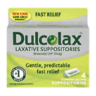 Dulcolax Laxative Suppositories 4ct
