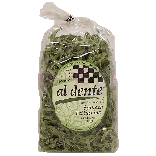 Al Dente  spinach fettuccine enriched noodels 12oz