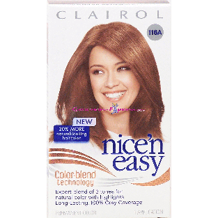 Clairol Nice 'n Easy 116a natural light golden brown hair color, le1ct