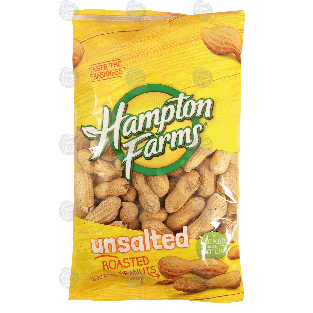 Hampton Farm  unsalted roasted peanuts 8oz