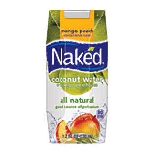 Naked  coconut water with mango peach juice, no sugar added 11.2fl oz