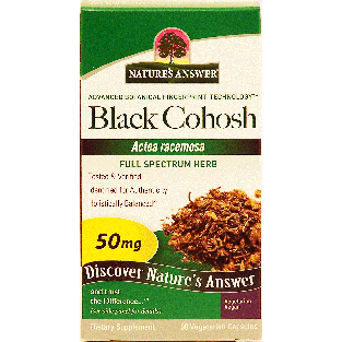 Nature's Answer  black cohosh, actea racemose, vegetarian capsules90ct