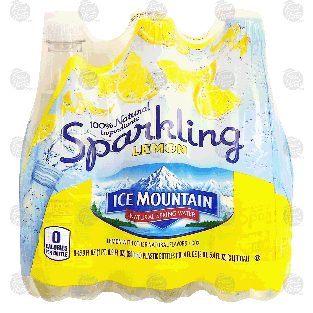 Ice Mountain Sparkling lemon flavored sparkling natural spring wat6-ct