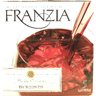 Franzia World Classics burgundy wine of California, 12% alc. by vol.5L