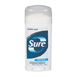 Sure  anti-perspirant & deodorant, invisible solid, fresh scent 2.7oz