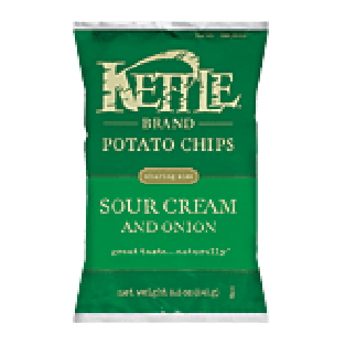 Kettle Chips  sour cream and onion potato chips  8.5oz
