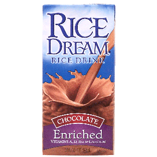 Rice Dream  chocolate rice drink enriched with vitamins a,d, b132fl oz