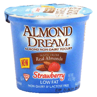 Almond Dream  low fat non-dairy & lactose free strawberry yogurt ma6oz