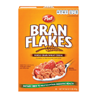 Post Bran Flakes whole grain wheat cereal 16oz