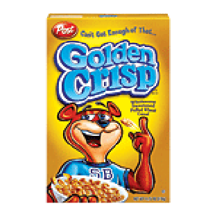 Post Golden Crisp puffed wheat cereal, sweetened 14.75oz