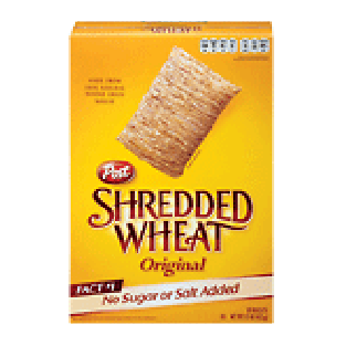 Post  original shredded wheat cereal, 18-biscuits 15oz