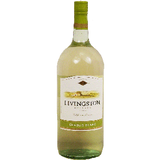 Livingston Cellars California Reserve chablis blanc wine of Medest1.5L