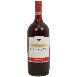 Livingston Cellars  red rose table wine of California , 8.5% alc. 1.5L