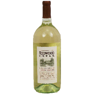Redwood Creek  pinot grigio wine of California, 12.5% alc. by vol.1.5L