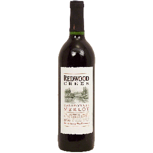 Redwood Creek  merlot of California, 13.5% alc. by vol. 750ml