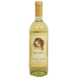 Da Vinci  pinot grigio wine of Delle Venezie, 12.5% alc. by vol. 750ml