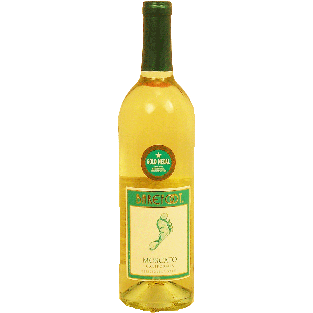 Barefoot  moscato wine of California, deliciously sweet, 9% alc. 750ml