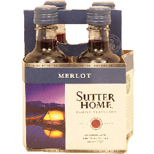 Sutter Home Family Vineyards merlot wine of Napa Valley, 13% alc. b4pk