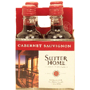 Sutter Home Family Vineyards cabernet sauvignon wine of Napa Valley4pk