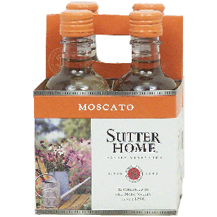Sutter Home Family Vineyards moscato wine of Napa Valley, 10% alc. 4pk