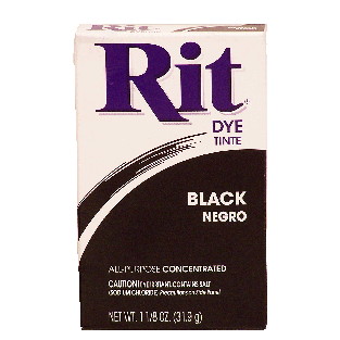 Rit  black dye, all-purpose concentrated  1.125oz