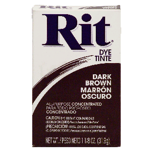 Rit  dark brown dye, all-purpose concentrated 1.125oz