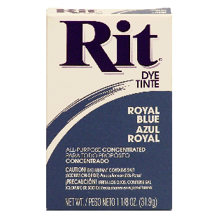 Rit  royal blue dye, all-purpose concentrated 1.125oz
